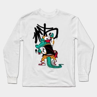 Crocodile Graffiti Long Sleeve T-Shirt